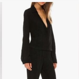 Commando long sleeve black jumpsuit
